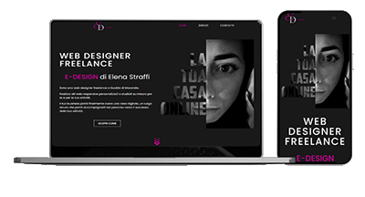 Mockup sito web professionale responsive visualizzato su pc e smartphone